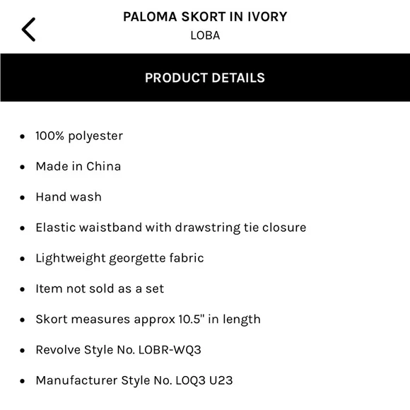 LOBA Skort - Picture 3 of 6